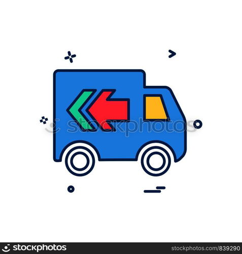 Truck icon design vector