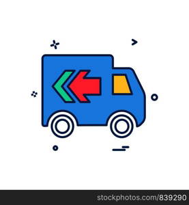 Truck icon design vector