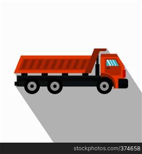 Truck icon. Flat illustration of truck vector icon for web design. Truck icon, flat style