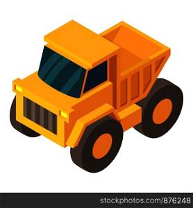 Truck icon. Isometric illustration of truck vector icon for web. Truck icon, isometric 3d style
