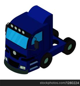 Truck icon. Isometric illustration of truck vector icon for web. Truck icon, isometric style