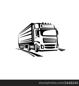 truck icon logo vector design template