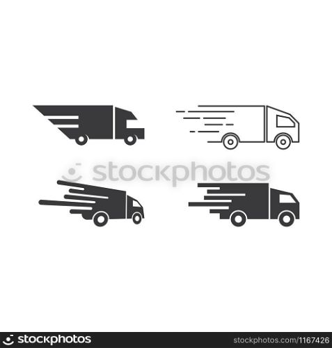 Truck icon set ilustration vector template