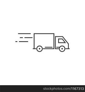 Truck logo icon ilustration vector template