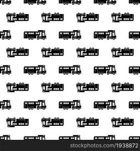 Truck motorhome pattern seamless background texture repeat wallpaper geometric vector. Truck motorhome pattern seamless vector