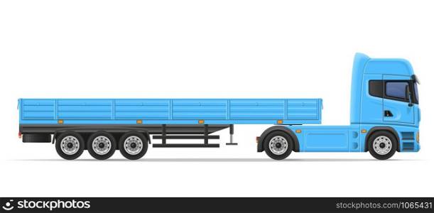 truck semi trailer vector illustration isolated on white background