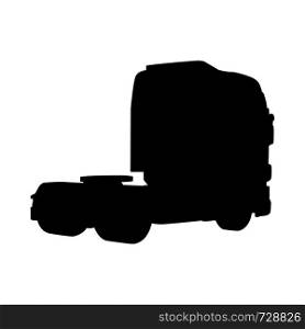 Truck Silhouette. Highly Detailed Smooth. Vector Illustration.. truck set