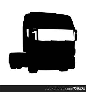 Truck Silhouette. Highly Detailed Smooth. Vector Illustration.. truck set