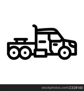 truck transport line icon vector. truck transport sign. isolated contour symbol black illustration. truck transport line icon vector illustration