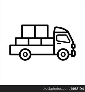 truck - transportation icon vector design template