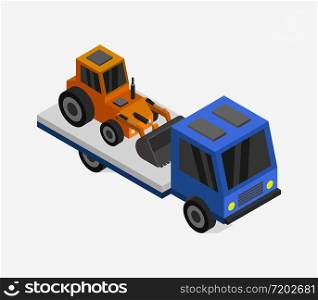 truck with excavator