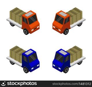 truck with isometric box