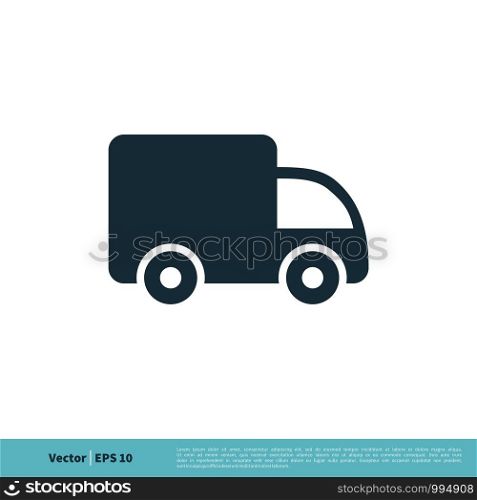 Trucking Service, Delivery Services Icon Vector Logo Template Illustration Design. Vector EPS 10.