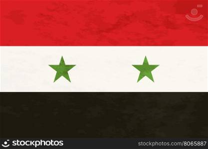 True proportions Syria flag with texture. True proportions Syria flag with grunge texture