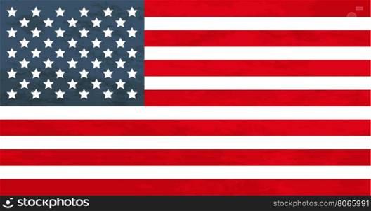 True proportions USA flag with texture. True proportions USA flag with grunge texture