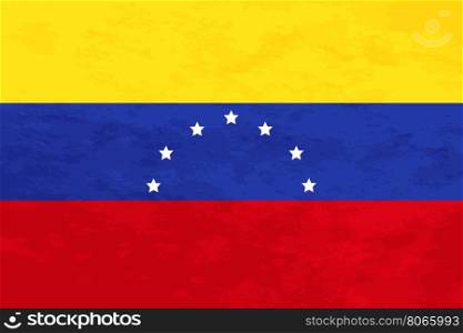 True proportions Venezuela flag with texture. True proportions Venezuela flag with grunge texture