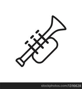 trumpet icon design, flat style icon collection