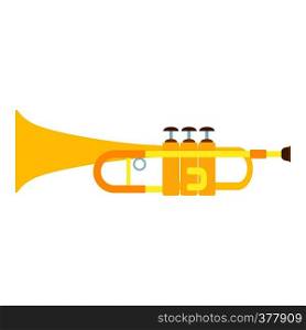 Trumpet icon. Flat illustration of trumpet vector icon for web. Trumpet icon, flat style