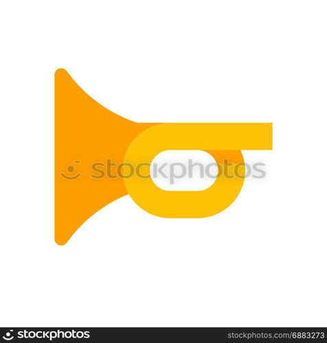 trumpet, icon on isolated background