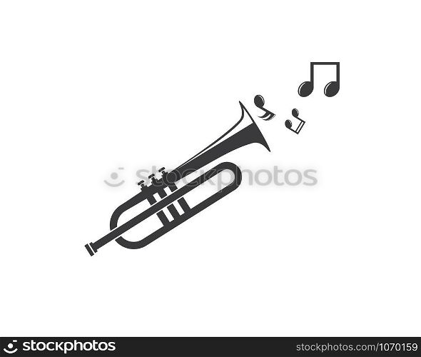 trumpet icon vector illustration design template
