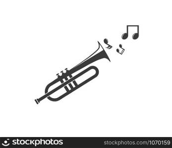 trumpet icon vector illustration design template