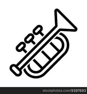 trumpet icon vector illustration logo deisgn