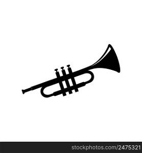 Trumpet image icon template vector design