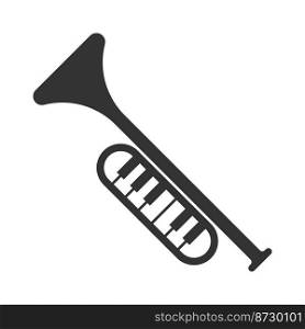 Trumpet logo icon design illustration 