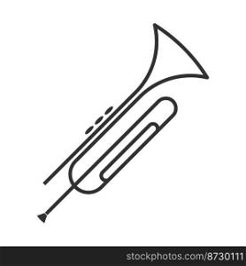 Trumpet logo icon design illustration 