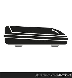 Trunk cargo icon simple vector. Roof box. Load trip. Trunk cargo icon simple vector. Roof box