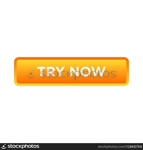 try now button website vector template