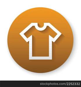 tshirt button circle 3d icon