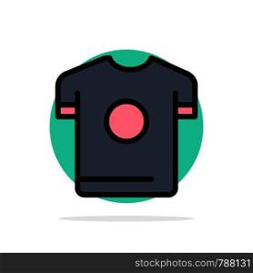Tshirt, Shirt, Sport, Spring Abstract Circle Background Flat color Icon