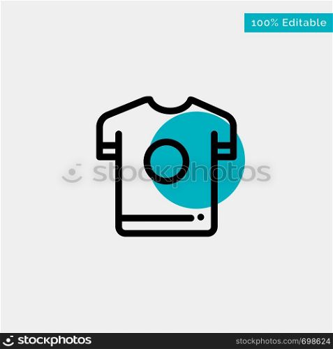 Tshirt, Shirt, Sport, Spring turquoise highlight circle point Vector icon