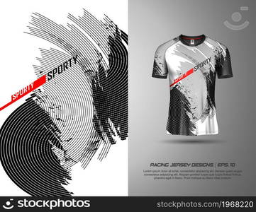 Tshirt sport background for extreme jersey team, racing, cycling, football, motocross, gaming, backdrop, wallpaper.