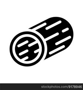 tube steel production glyph icon vector. tube steel production sign. isolated symbol illustration. tube steel production glyph icon vector illustration