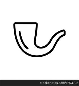 Tube tobacco icon vector. Thin line sign. Isolated contour symbol illustration. Tube tobacco icon vector. Isolated contour symbol illustration
