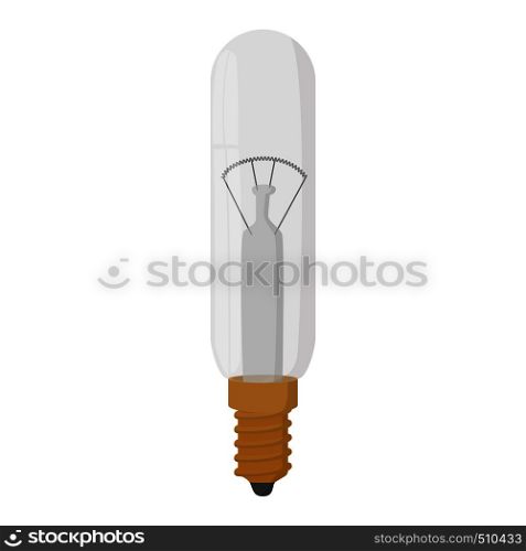 Tubular bulb icon in cartoon style on a white background. Tubular bulb icon, cartoon style