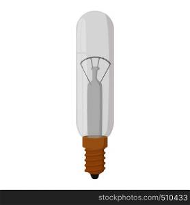 Tubular bulb icon in cartoon style on a white background. Tubular bulb icon, cartoon style
