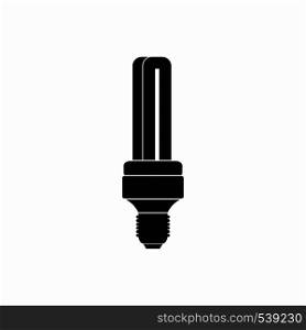 Tubular lamp icon in simple style on a white background. Tubular lamp icon, simple style