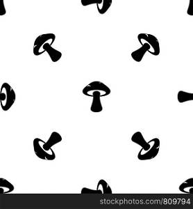 Tubular mushroom pattern repeat seamless in black color for any design. Vector geometric illustration. Tubular mushroom pattern seamless black
