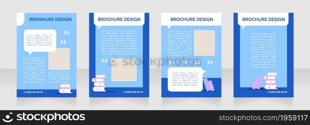 Tuition classes presentation blank brochure layout design. Home tutor. Vertical poster template set with empty copy space for text. Premade corporate reports collection. Editable flyer paper pages. Tuition classes presentation blank brochure layout design