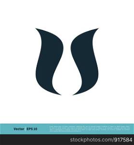 Tulip Flower Abstract Swoosh Icon Vector Logo Template Illustration Design. Vector EPS 10.