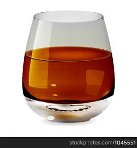 Tumbler glass with whiskey, vector realistic cup transparent and isolated. Alcohol drink glass icon illustration.. Tumbler glass with whiskey, vector realistic cup transparent and isolated. Alcohol drink glass icon illustration