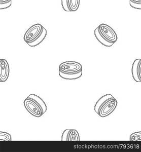 Tuna can pattern seamless vector repeat geometric for any web design. Tuna can pattern seamless vector