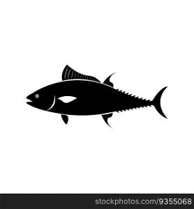 Tuna Fish and Sea Animal Entity Silhouette
