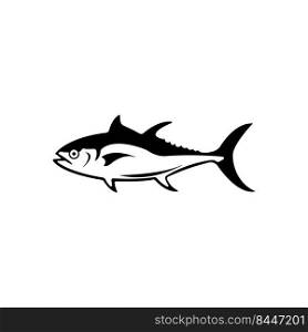 tuna fish icon logo vector design template