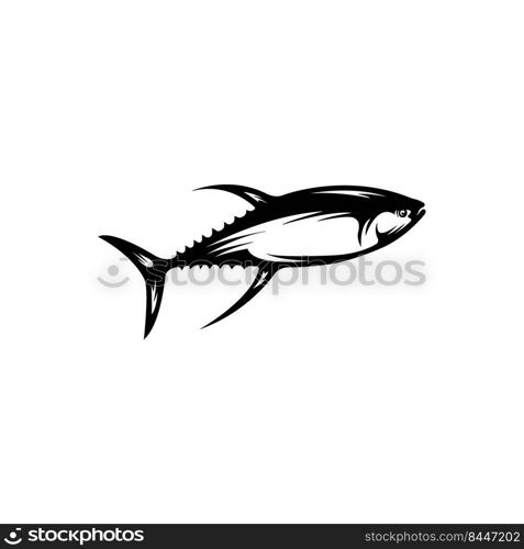 tuna fish icon logo vector design template