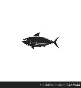Tuna fish logo. vector illustration design template.