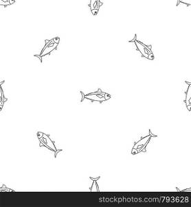Tuna fish pattern seamless vector repeat geometric for any web design. Tuna fish pattern seamless vector